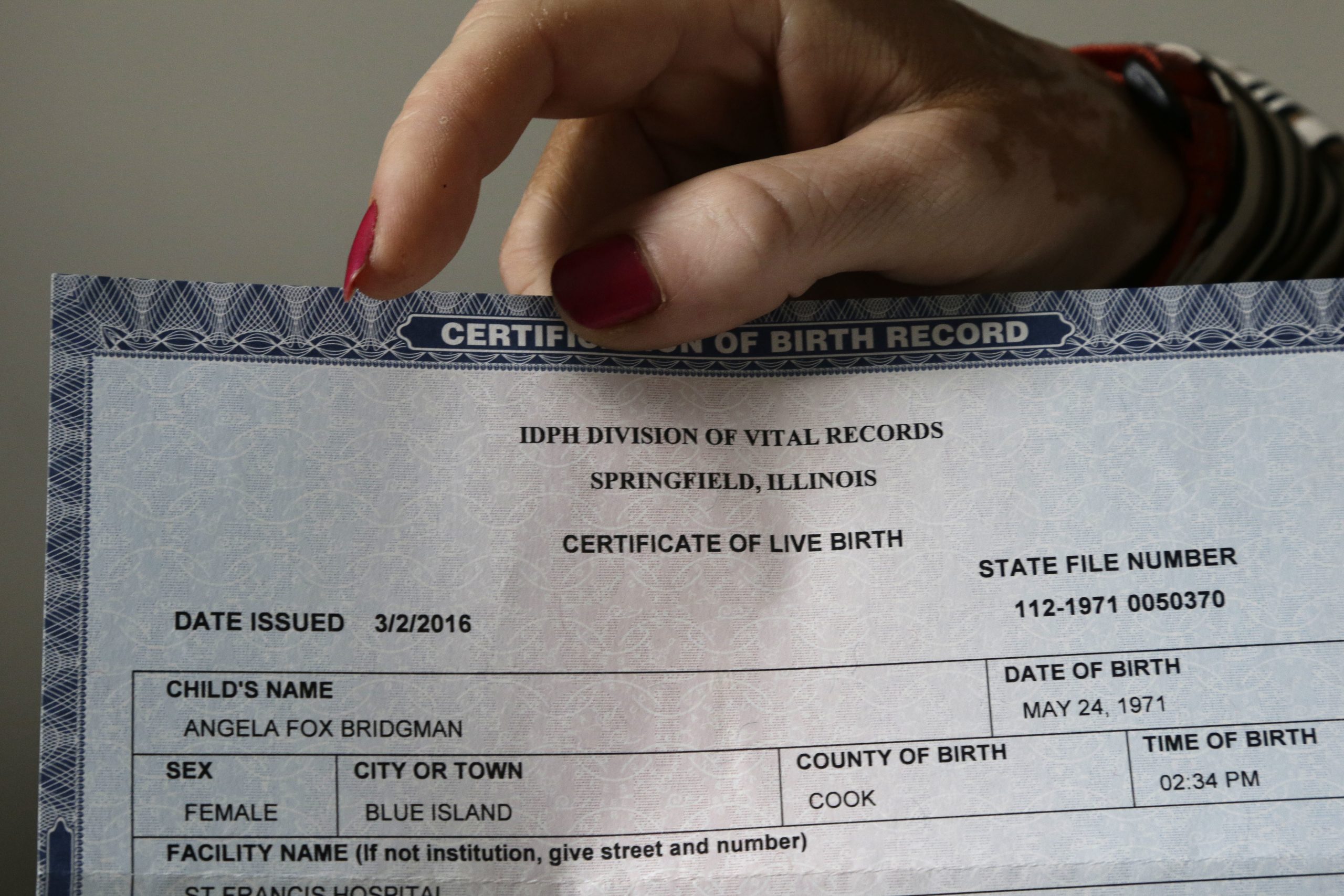 Birth Certificate Number